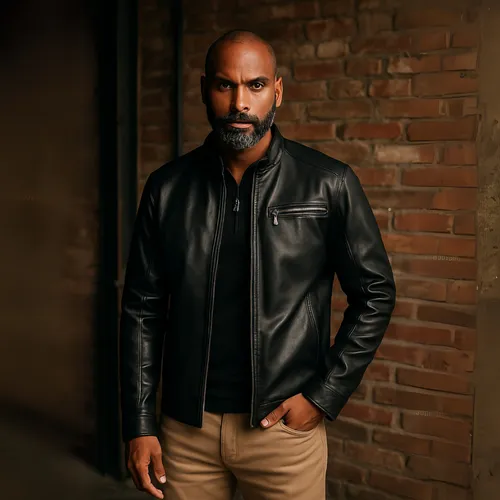 Jaqueta De Couro Masculina Forrada Slim Frio