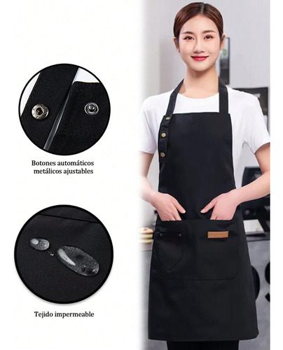 1 Pcs Delantal Impermeable Mandiles De Cocina Mandil Chef