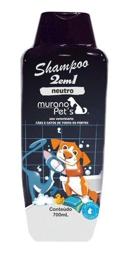 Shampoo 2 En 1 Neutro Murano Pet's Veterinaria Mérida 