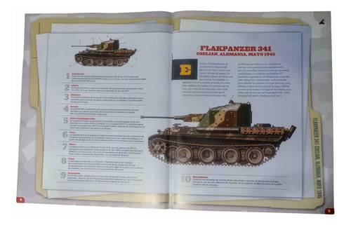 Tanques De La Segunda Guerra Mundial. Flakpanzer 341 Coelian Camuflaje (Usado)