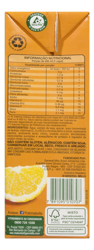 Bebida à Base de Soja Laranja Yoki Mais Vita Caixa 1l