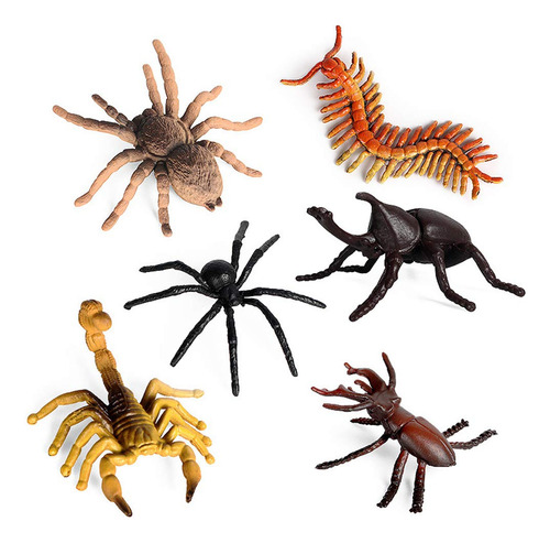 Bonecos De Brinquedo Rcomg Realistic Insects, 12 Unidades Pa