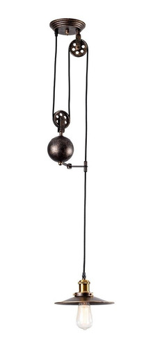 Lmpara Colgante De Polea Industrial Moonkist Candelabros Edi