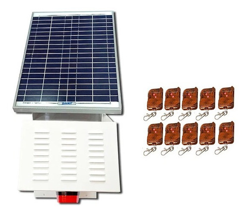 Alarma Comunitaria Solar 118db + 10 Controles + Envio Gratis