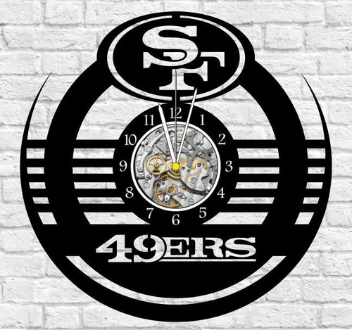 Reloj Corte Laser 4158 San Francisco 49ers Escudo Logo