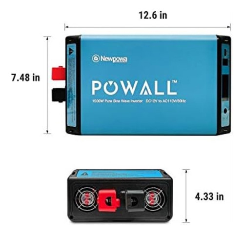 Newpowa 2000w Inversor De Corriente Dc 12v A 110v Ac Convert