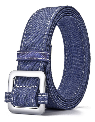 Cinturón Para Vestido Casual De Mezclilla De Lino Para Mujer
