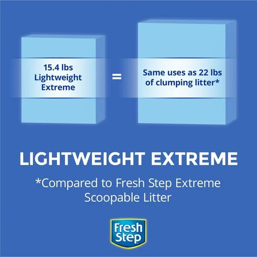 Fresh Step Lightweight Arena Gatos Olor Febreze, 15.4 Lbs