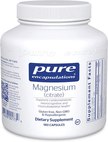 Citrato Magnesio Pure Encapsul - Unidad a $1583