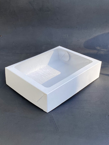 Caja Rectangular Chica Alfajores Chocolates Conitos X 20