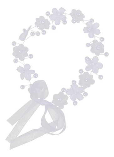 Tiara Con Perla Artificial Accesorio De De Flores De