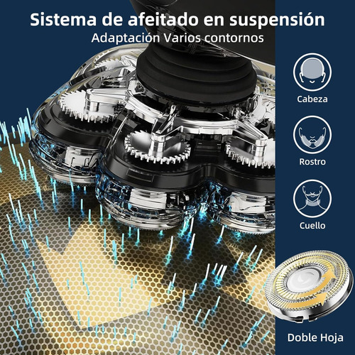 Barbeador De Cabeça Masculino Recarregável Para Uso Úmido E