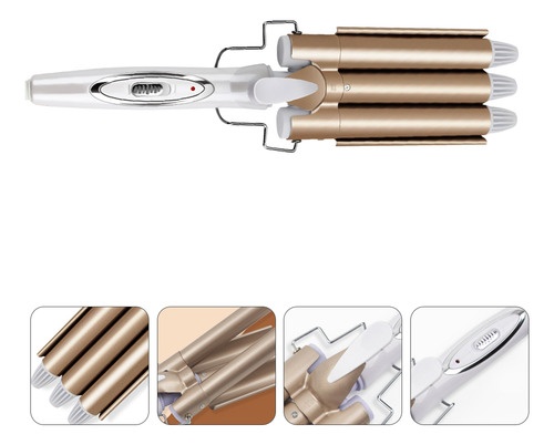 Rizador De Pelo Tools, Tres Tubos, Water Ripple