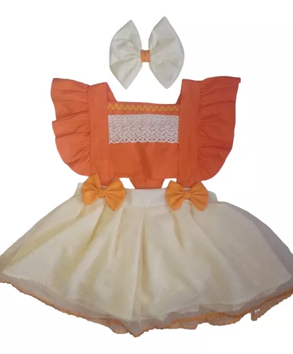 Jardineira Romper Roupa De Bebe Body Mesversario Moana Baby - Mimos da Babih