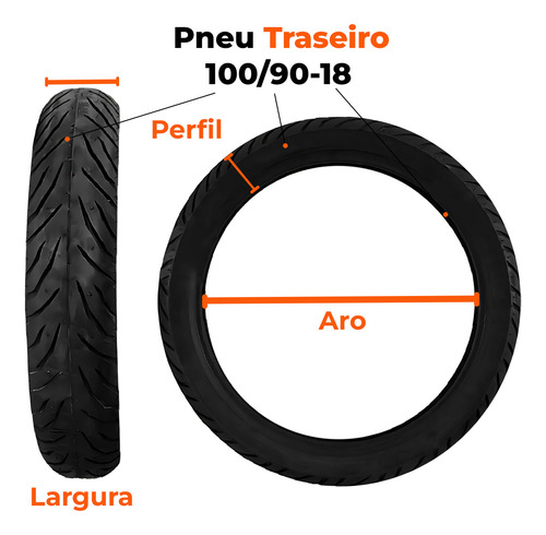 Par Pneu Comet 150 275-18 + 100-90-18 (+largo) Pirelli
