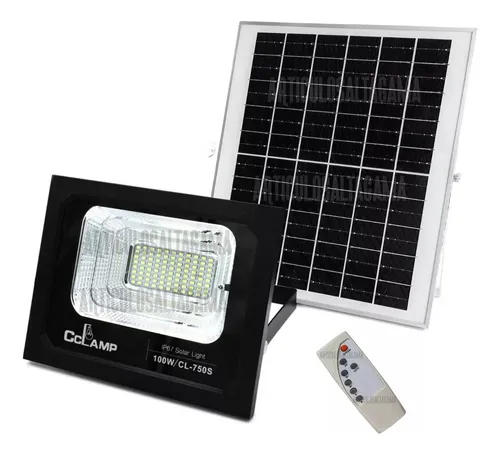 Reflector Lampara Led Panel Solar 750c 100w Recargable Color