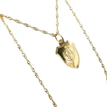 Comprar Conjunto Oro 18k Cadena 50 Cm + Dije Escudo Mediano River