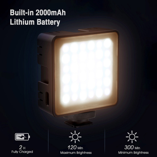 Lámpara Led De Video Andoer Cl-36 De 2 Colores 2800k-8500k