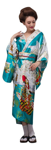 Vestido De Mujer Kimono Estampado Tradicional Japonés Photog