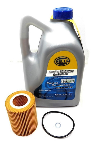 Kit Garrafa Y Filtro Aceite Bmw X3 2004 - 2005 2.5 5w30