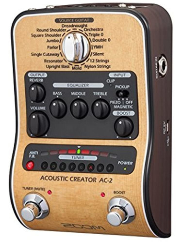 Zoom Ac2 Guitarra Acústica Pedal De Efecto