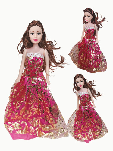 Kit Boneca Bella Vestido(tipo Barbie) + Maquiagem  Promoção