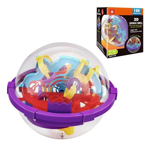 Juego Laberinto 3d Space Ball Interactivo 100 Obstaculos