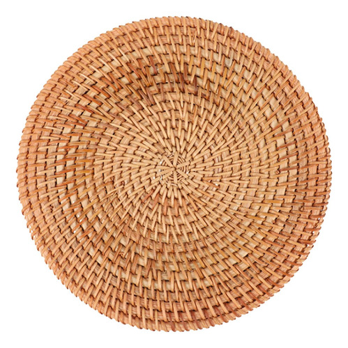 Placemats Redondos De Rattan, Copos, Tapete 20cm
