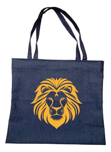 Tote Bag Estampado León, Fuerza 35 X 40 Cm.