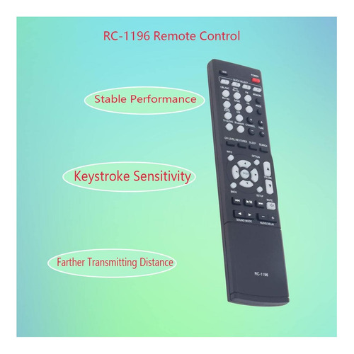 Ghust Rc-1196 Rc1196 Reemplazo De Control Remoto Para Denon
