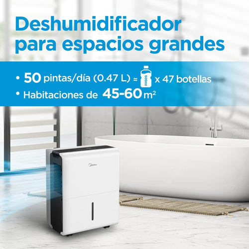Deshumidificador 50 Pintas 110v Color Blanco