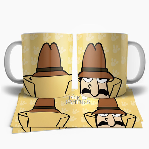 Pantera Rosa Inspector Clouseau Taza Tu Propio Estilo Blanco