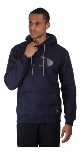Casaco Moletom Oakley Logotipo Ellipse Blur Storm Original