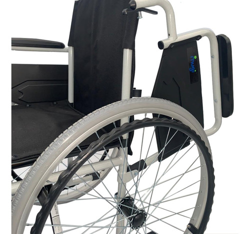 Imagen 4 de 8 de Silla De Ruedas Acero Desmontable Rebatible Hasta 120 Kg