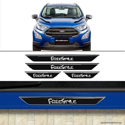 Kit Soleira Da Porta Ecosport Freestyle Protetor Resinado