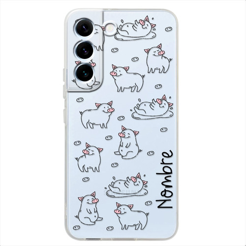 Funda Para Galaxy Cerditos Personalizada Nombre