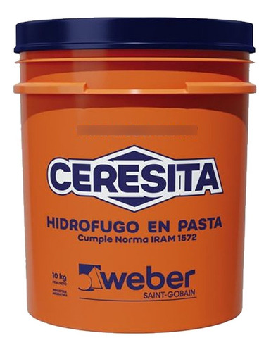 Ceresita Aditivo Hidrofugo 10kg Weber