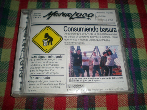 Motor Loco / Consumiendo Basura  Cd Nuevo Cm3 