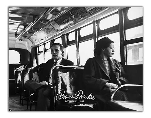 Rosa Parks Autobús Vintage 1956 Impresión De Arte De ...