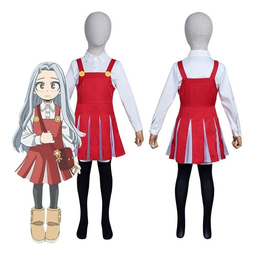 My Hero Academia Eri Traje De Cosplay Niña Vestido Rojo Cos