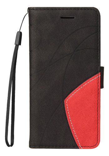 Funda Protectora Tipo Cartera De Piel Sintética De Alta Calidad Para La Serie Huawei Con Ranura Para Tarjetas, Color Negro
