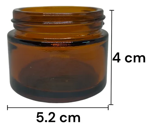 Envase De Vidrio Grande Para Crema De Lujo X 3 Und
