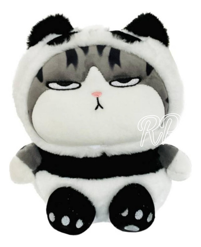 Peluche Gato, Gatito Emperador Disfrazado De Oso Panda.