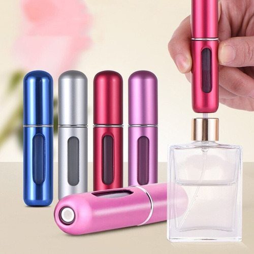 Mini Atomizadores Para Perfume Recargable Capsula Viajes X5