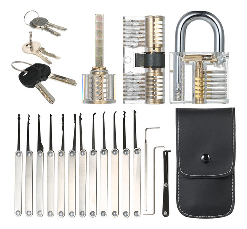 Practice Lock Picking Three Beginners Set And Lock, 15 Unida