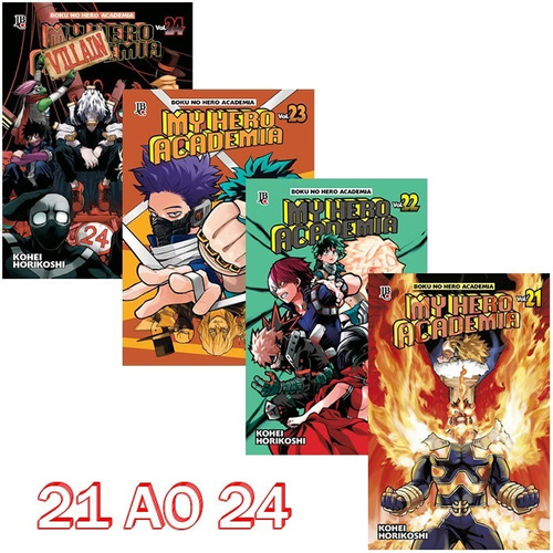 My Hero Academia 21 Ao 24! Mangá Jbc! Novo E Lacrado!