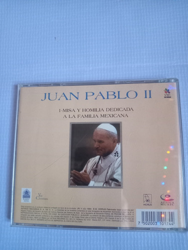 Juan Pablo 2 Une A La Familia Mexicana Disco Compacto Origin (Usado)