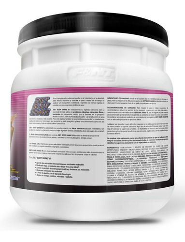 Diet Body Shake 500gr Malteada Dietética Control De Peso Gca