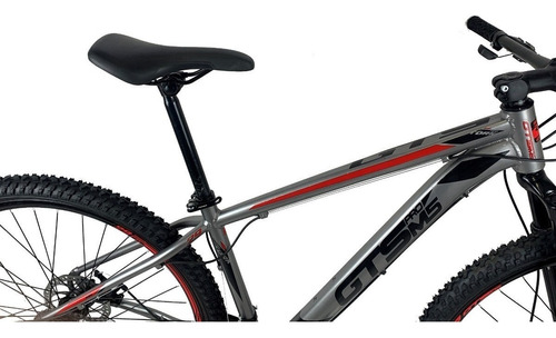 Bicicleta Aro 29 Gts Pro M5 - 27 Velocidades Cor Grafite/vermelho Tamanho Do Quadro 17