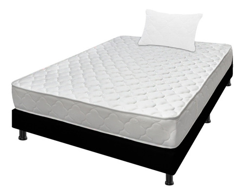 Combo Colchón Ultraflex Sencillo + Base Cama+ Almohada